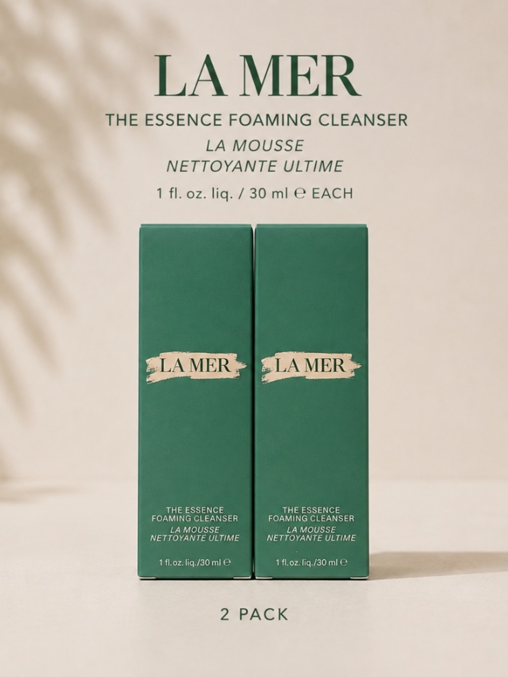 La Mer The Essence Foaming Cleanser x2 - 1oz/30ml NEW in Box